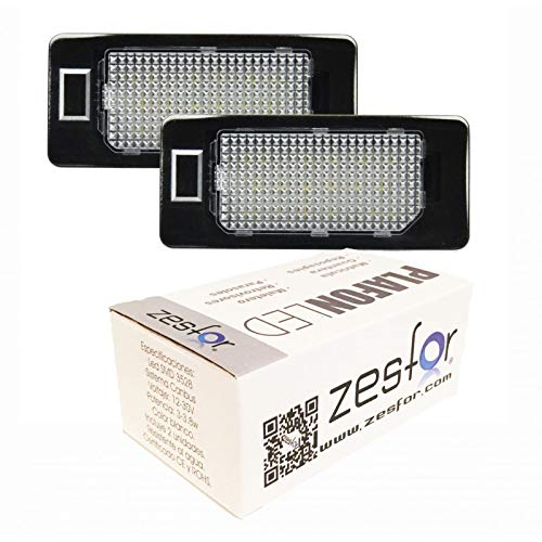 Zesfor Luces de matrícula LED para Audi A4 B8 4 y 5 Puertas (2007-2015)