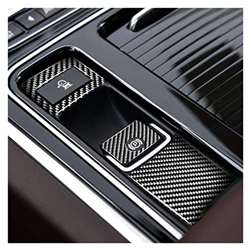 ZHIXIANG Ajuste para Jaguar F-Pace XE XF XJS R Sport X761 x760 X260 Accesorios Accesorios de Fibra de Carbono Partidor de estacionamiento de Mano de Mano (Color Name : A)