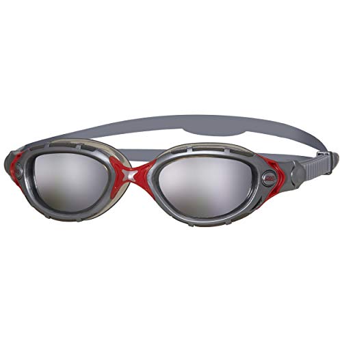 Zoggs Predator Flex Gafas de natación, Unisex Adulto, Plata/Espejo/Humo