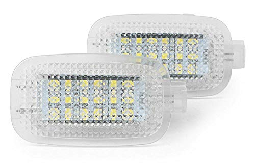 2 módulos LED para iluminación de zona de los pies, iluminación de salida y maletero, para W176 W246 W242 W204 W205 CLA C117 CLA X117 X218 W212 X156 GLC X253 X204 W166 R172