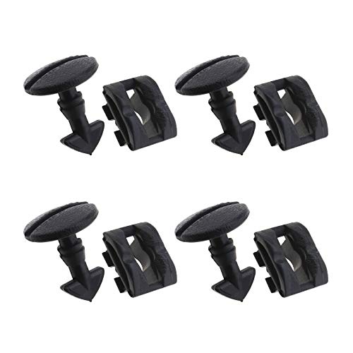 4 juegos de protectores de ojo de remolque para parachoques trasero, sujetadores y clips de bloqueo de giro, retenedores DYR500010 DYF500010 compatible con Discovery 3 4 Range Rover 4 juegos de protectores de ojo de remolque para parachoques trasero, sujetadores y clips de bloqueo de giro, retenedores DYR500010 DYF500010 compatible con Discovery 3 4 Range Rover
