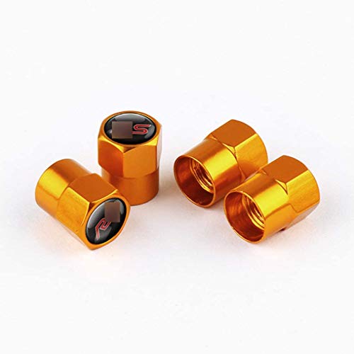 4 Piezas Coche Neumáticos Tapas Válvulas Tapones de válvula con Logo para FO-rd Focus 2 3 ST RS 4 Piezas Coche Neumáticos Tapas Válvulas Tapones de válvula con Logo para FO-rd Focus 2 3 ST RS