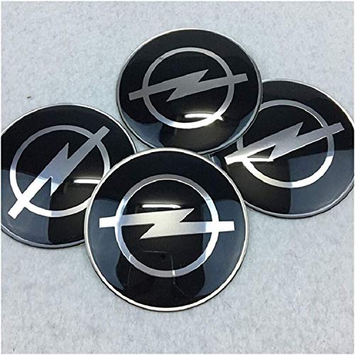 4 piezas Cubiertas de Cubo de Rueda para Opel Astra Opel Astra H Astra G Insignia Opel Mokka, Prueba De Polvo Tapas centrales para llantas con el Logotipo De Insignia Automóvil Accesorios,65mm