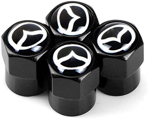4 Piezas Neumáticos Tapas Válvulas para Mazda 2 Mazda 3 MS Mazda 6 CX-5 CX5 Artzma 6, Antipolvo Tapones de Coche Decoración Accesorios