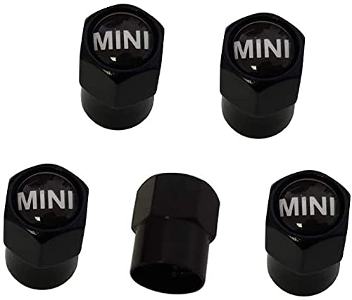 4 Piezas Neumáticos Tapas Válvulas para Mini Cooper F/R, Antipolvo Tapones de Coche Decoración Accesorios