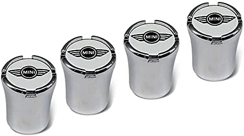 4 Piezas Neumáticos Tapas Válvulas para Mini Cooper JCW Countryman jcw, Antipolvo Tapones de Coche Decoración Accesorios
