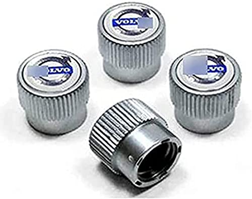 4 Piezas Neumáticos Tapas Válvulas para Volvo XC60 XC80 XC90 V40 V60 S60L S80, Antipolvo Tapones de Coche Decoración Accesorios