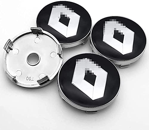 4 tapas de cubo de centro automático para Renault Espace Twingo Megane, pegatinas de insignia de logotipo de centro de rueda de 60 mm, accesorios de decoración de modelado de neumáticos 4 tapas de cubo de centro automático para Renault Espace Twingo Megane, pegatinas de insignia de logotipo de centro de rueda de 60 mm, accesorios de decoración de modelado de neumáticos