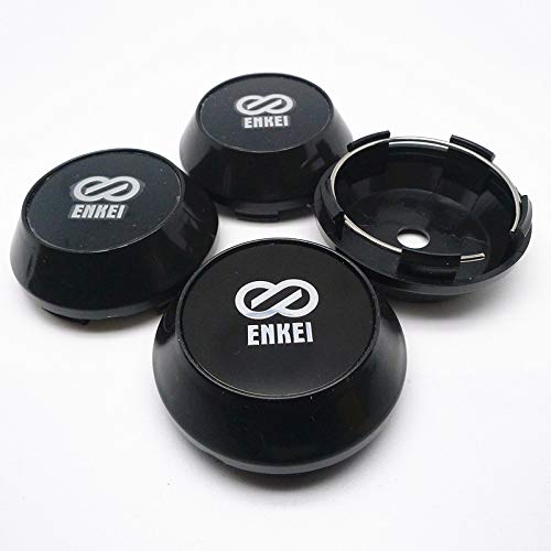 Accesorios de auto 4 unids 65 mm para el centro de la rueda de ENKEI Cubiertas de la tapa del centro de la rueda del coche Estilismo Emblema Insignia Logotipo de las llantas Cubierta 45mm Pegatinas Ac