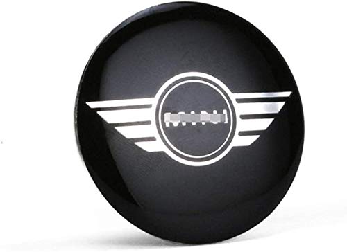 Adecuado para Mini Cooper S JCW One + R55 R56 R60 R61 F54 F55 F56 F60 Cubierta de rueda Clubman Countryman, pegatina con el logotipo del neumático, pegatina del centro de la rueda Adecuado para Mini Cooper S JCW One + R55 R56 R60 R61 F54 F55 F56 F60 Cubierta de rueda Clubman Countryman, pegatina con el logotipo del neumático, pegatina del centro de la rueda