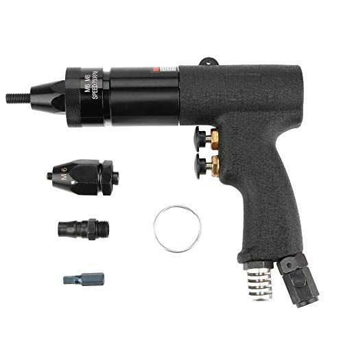 Akozon Remachadoras Neumática Automática Pistola de Remache Nuez de Tracción 700rpm(M6/M8,KP-739A)