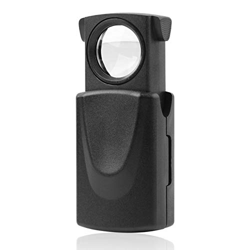 Appearanice Foldable 30X 21mm LED Fold Eye Jewelry Loupe Magnifier Microscope Glass Lens