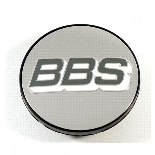 BBS Símbolo gris y blanco plata 70,6 mm cubierta de bujes/tapa de buje