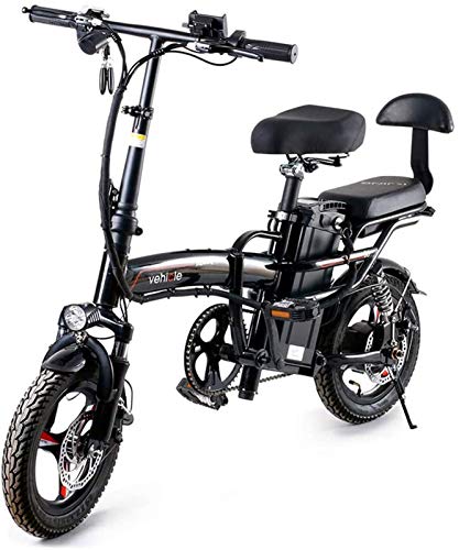 Bicicletas Eléctricas, Bicicleta plegable eléctrica Fat Tire Smart City Montaña Booster bicicletas for adultos, 400W aleación de aluminio de la bicicleta con el montar a caballo de 3 modos de altura a