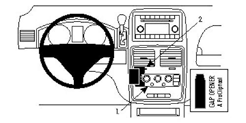Brodit ProClip - Kit para dispositivos electrónicos compatible con Lancia Voyager 12-14