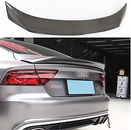 Coche ABS Fibra Carbono Alerón Trasero, para AUDI A7 S7 RS7 2013-2016 Trasero Techo Maletero Spoiler Cola Lip Spoiler Coche ABS Fibra Carbono Alerón Trasero, para AUDI A7 S7 RS7 2013-2016 Trasero Techo Maletero Spoiler Cola Lip Spoiler