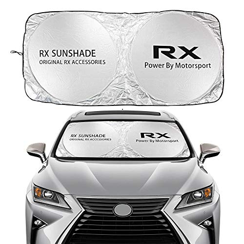 Coche Sun Shade Parasol Parabrisas de coches cubierta de sombra solar compatible con lexus rx 300 330 350 l 400h 450h f Sport Auto Accessories Blocks UV Rays Sun Visor Protector mascotas pueden estar