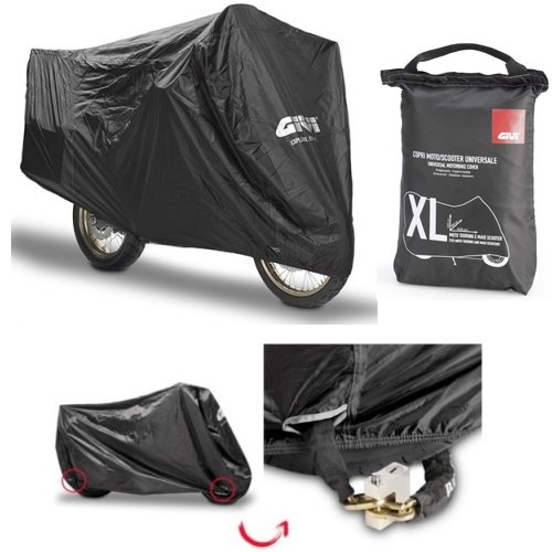 Compatible con KTM SX 250 F Funda Bicicleta GIVI S202 Talla XL Funda DISCOOTER Impermeable Universal para Motos Scooter Negro 238X125>110X70>95