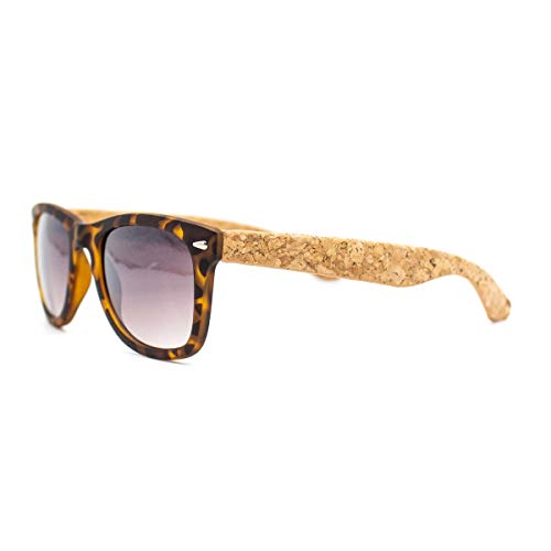 Cork sunglasses cork wooden UV protection eyewear Including Box case L-042 - L-042-B