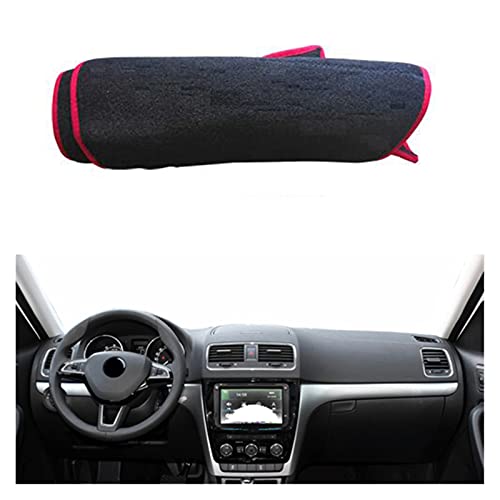 Dashmats Cubiertas Cubierta del Salpicadero del Coche Alfombra De La Capa De La Sombra del Sol para Skoda Yeti 2009-2016 2017 Salpicadero Almohadilla Protectora (Color : Rojo) Dashmats Cubiertas Cubierta del Salpicadero del Coche Alfombra De La Capa De La Sombra del Sol para Skoda Yeti 2009-2016 2017 Salpicadero Almohadilla Protectora (Color : Rojo)