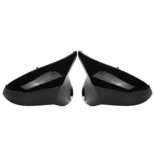 DSEB Cubierta de Espejo, para BMW M3 M4 F80 F82 2015 2016 2016 2017 2017 para Conductor Izquierdo 2pcs M3 M4 Coche Páginas de Vista Trasera Páginas Capas de Puerta Reemplazo,Abs Black