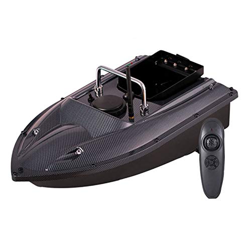 DYJD Pesca Inteligente Barco RC del Cebo Barco 500M de Control Remoto 1,5 kg Cargando buscador de los Pescados de Gran Capacidad de Carga RC Barco Lancha de Motor Dual,Gray Blue