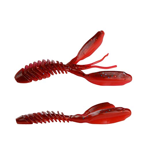 East Rain Bañador de Tubo de señuelos Suaves de Cangrejo de río para Agua Salada de Agua Dulce (PVC,2 Tamaño 7.4cm/3g, 9.5cm/5.8g, 6 Colores Opcionales) East Rain Bañador de Tubo de señuelos Suaves de Cangrejo de río para Agua Salada de Agua Dulce (PVC,2 Tamaño 7.4cm/3g, 9.5cm/5.8g, 6 Colores Opcionales)