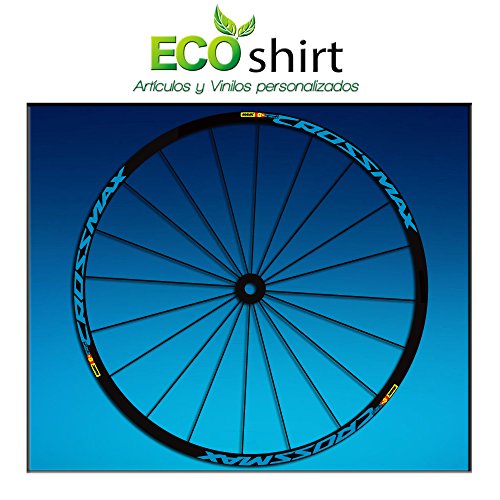 Ecoshirt XS-NUHP-QUKA Pegatinas Stickers Llanta Rim Mavic Crossmax SL Pro Am50 MTB Downhill, Azul 29"