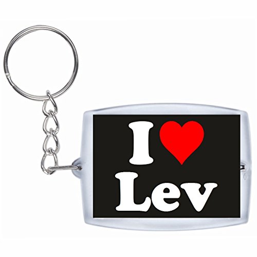 EXCLUSIVO: Llavero "I Love Lev" en Negro, una gran idea para un regalo para su pareja, familiares y muchos más! - socios remolques, encantos encantos mochila, bolso, encantos del amor, te, amigos, amantes del amor, accesorio, Amo, Made in Germany.