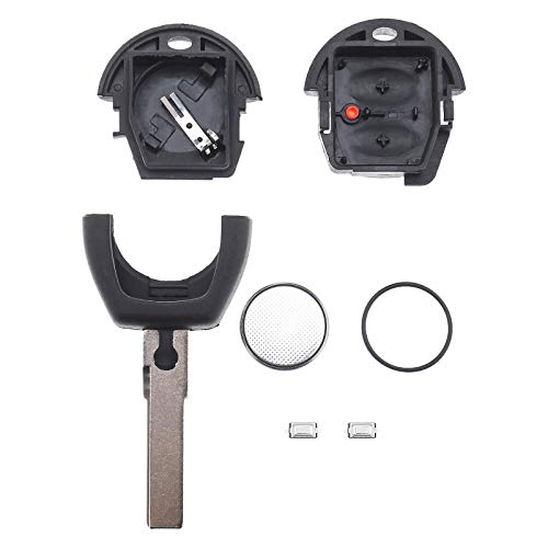 Funda para llavero con mando a distancia de 2 botones, kit de reparación adecuado para llaves de coche