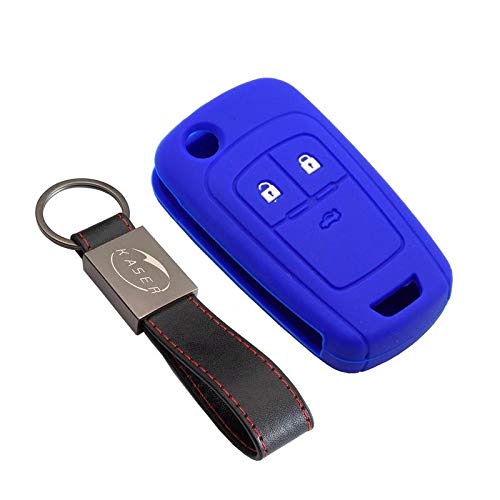 Funda Silicona para Chevrolet Opel – Carcasa Llaveros 2 Botones para Coche Vectra Astra Tigra Corsa Mokka Aveo Cruzer Spark Captive Cover Case Protección Remoto Mando Auto (Azul) Funda Silicona para Chevrolet Opel – Carcasa Llaveros 2 Botones para Coche Vectra Astra Tigra Corsa Mokka Aveo Cruzer Spark Captive Cover Case Protección Remoto Mando Auto (Azul)