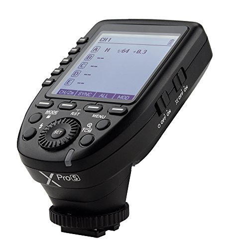 Godox Xpro-S Disparador a Distancia de Flash TTL con Sistema Inalámbrico de Godox X 2.4G, 1 / 8000s, HSS, TTL, para Sony a7II, a7, a99, ILCE-600L, a9, A7R, A7RII, a350, DSC-RX-10, etc