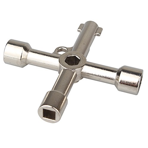 HALJIA 6 way multifuncional herramienta clave para apertura eléctrica agua Gas Meter armario Gabinete tren HALJIA 6 way multifuncional herramienta clave para apertura eléctrica agua Gas Meter armario Gabinete tren