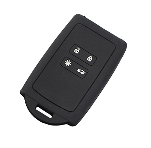 Happyit Silicona Llave Remota del Coche Funda Compatible with 2016-2017 Kadjar Skin Protector de Accesorios (Negro) Happyit Silicona Llave Remota del Coche Funda Compatible with 2016-2017 Kadjar Skin Protector de Accesorios (Negro)