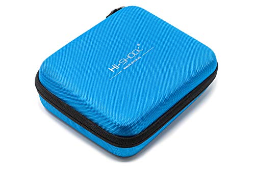 Hi-SHOCK Steamer | Vapo Hardcase for storing líquido, vaporizer y accesorios | Carrying Handle for travelling – Azul – Resistente al agua | Multi-Bag | 19 x 15 x 6,5 cm