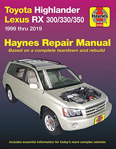 HM Toyota HighLander Lexus RX 300 330 350 1999-2019: 1999 Thru 2019 (Haynes Automotive)