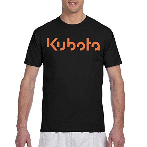 huatongxin Kubota Tractor Orange Logo Man Cool 3D Doble Camiseta de Manga Corta con Estampado Completo