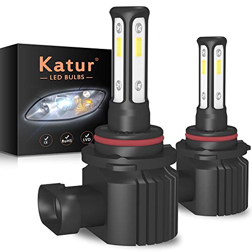 KATUR 9006 HB4 Luz antiniebla LED de 3 Lados Shinning 3570 Chips Canbus 100W 3000 LM Reemplace para Conducir Durante el día Corriendo DRL o Luces antiniebla, 6000K Xenon White-2 años de garantía