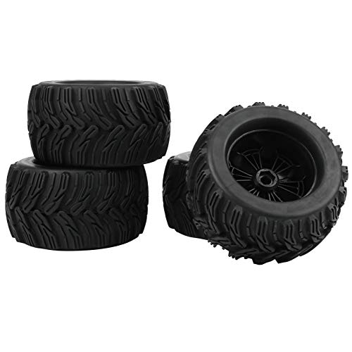 Keenso Neumáticos de Coche RC, 4 Piezas de neumáticos, Llantas y neumáticos, Accesorio RC para camión 1/8 Redcat/Rovan/HPI/Savage/XL Mounted/GT Flux/HSP/ZD Racing