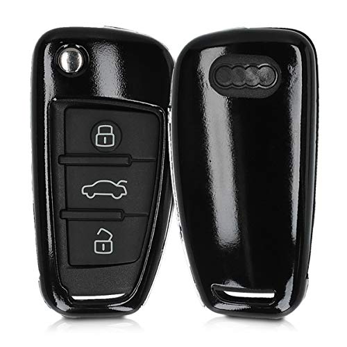 kwmobile Funda para Mando Compatible con Audi Audi Llave de Coche Plegable de 3 Botones- Carcasa Protectora Llave de Coche - Negro Mate kwmobile Funda para Mando Compatible con Audi Audi Llave de Coche Plegable de 3 Botones- Carcasa Protectora Llave de Coche - Negro Mate