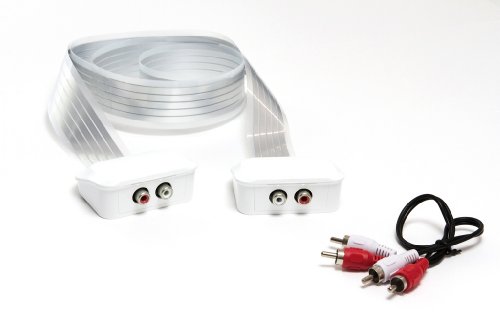 Labs Wiretape C-100-03 - Pack RCA Audio Sterero, 2 latiguillos, 2 conectores, cable 5 pistas, 3 metros