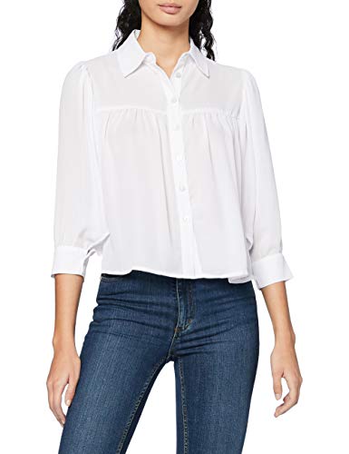 Lee Cooper Croppped Blouse Blusas, Blanco, S para Mujer