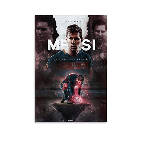 Leo Messi, The King of Football - Póster decorativo para pared, diseño de Leo Messi, The King of Football