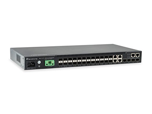 LevelOne GTL-2872 Gestionado L3 None Negro - Switch de red (Gestionado, L3, None, Bidireccional completo (Full duplex), Montaje en rack)