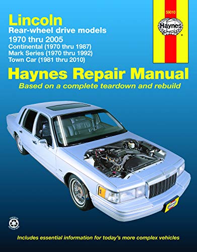 Lincoln Town Car S/E: 70-10 (Haynes Repair Manual)