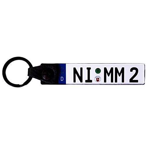 Llavero para matrícula de coche, personalizable, doble cara Llavero para matrícula de coche, personalizable, doble cara