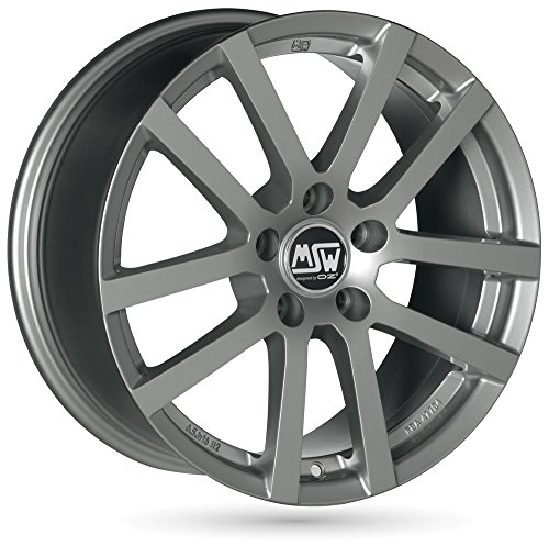 MSW msw22 gris plata 6,5 x 16 ET45 5 X 112 Hub Llantas de aleación de calibre 73,1