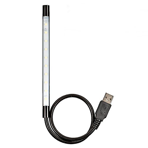 Mudder Portable USB Flexible Stick Dimmable Touch Switch LED White Light Lamp for Laptop Computer PC, [Importado de UK]