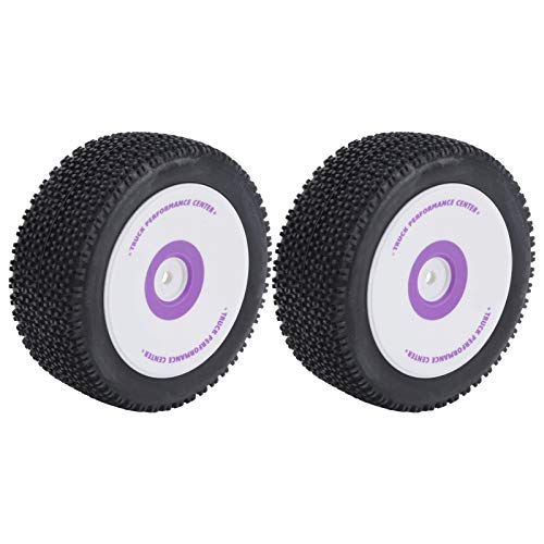 Neumático RC, Neumático de Goma Cubo plástico 1/12 Neumático Trasero RC Neumático para Mejorar la Estabilidad
