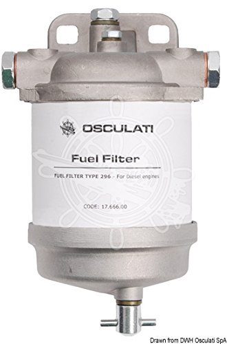 Osculati Filtro separatore acqua/carburante Tipo CAV 296 (Diesel Filter CAV 296 w/Water